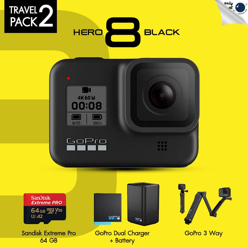 พรีวิว GoPro Hero 8 Travel Pack Set ชุดพิเศษที่ lnwgadget เท่านั้น ชุดเดียวจบ ไม่ต้องไปต่อที่ไหน